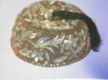 Мужская тюбетейка. Бархат,Ю позумент, золотное шитье. середина XIX - конец XIX в.